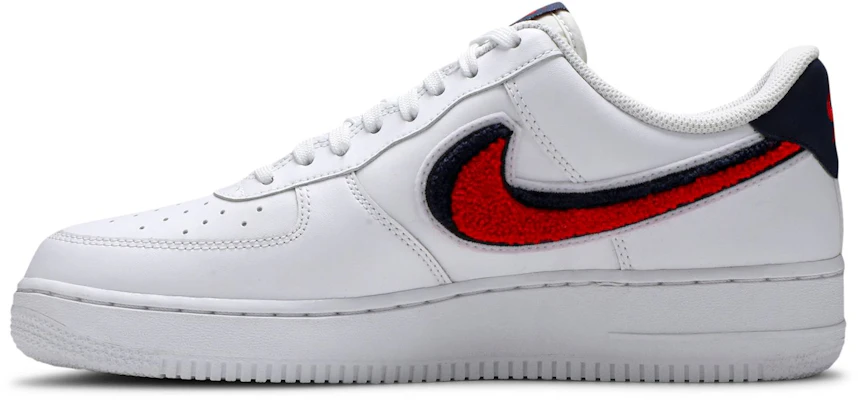 Air force 1 deals white red blue