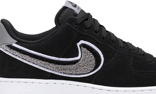 Nike Air Force 1 Low 3D Chenille Swoosh Hitam Kelabu 823511-014 Order Nike Air Force 1 Low 3D Chenille Swoosh Hitam Kelabu 823511-014