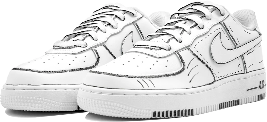 【定制球鞋】Nike Air Force 1 Low 07 二次元 漫畫 低筒 板鞋 男女同款 黑白 Lookbook 【定制球鞋】Nike Air Force 1 Low 07 二次元 漫畫 低筒 板鞋 男女同款 黑白