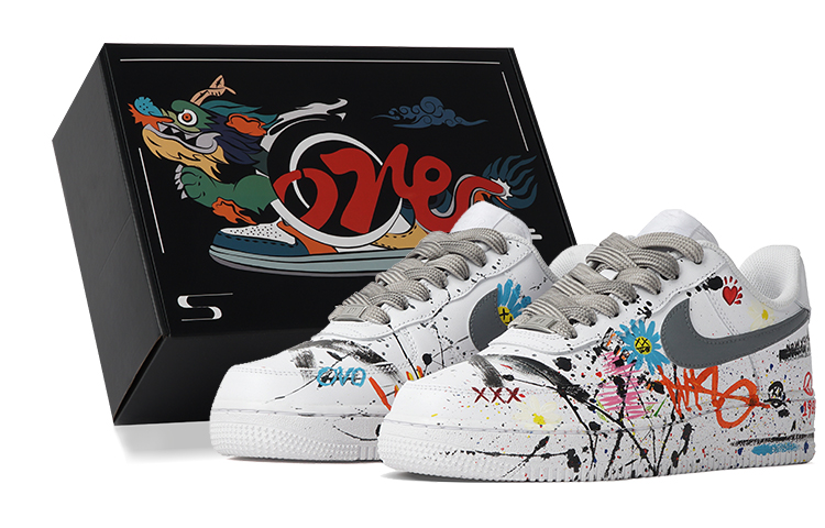 Buy Nike Air Force 1 Low '07 'Minecraft Graffiti Daisy' Pria/Hijau Muda/Putih CW2288-111-447718