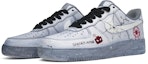 Lookbook 【訂製球鞋】Nike Air Force 1 Low 07 平行宇宙 蜘蛛俠塗鴉 浸染做舊 解構綁帶 低幫 板鞋 男款 灰黑