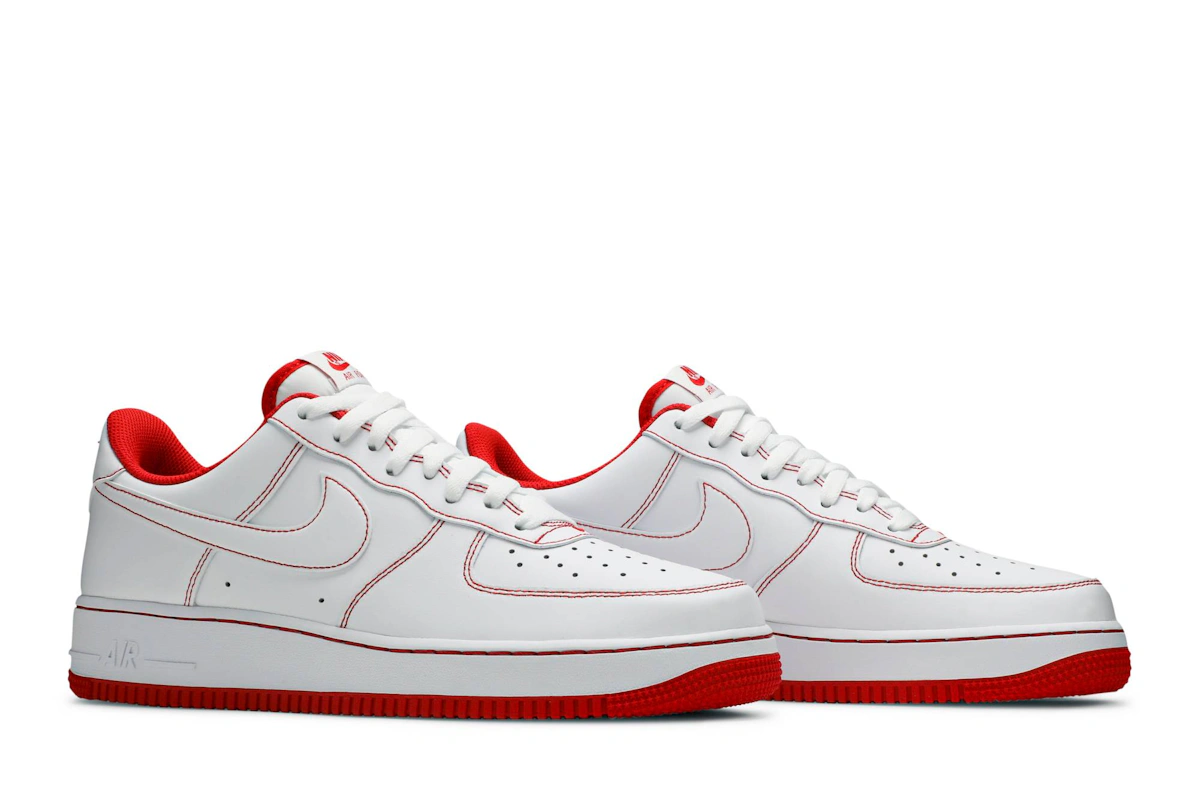 Nike Air Force 1 Low '07 'White University Red' CV1724-100