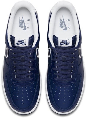 Nike Air Force 1 Low '07 Kulit 'Blue Void' Sepatu Pria Wanita AJ7280-400 Details for Nike Air Force 1 Low '07 Kulit 'Blue Void' Sepatu Pria Wanita AJ7280-400