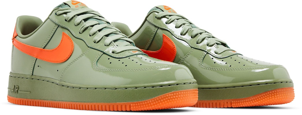 Nike Air Force 1 Low '07 Premium 'Oil Green Safety Orange' HJ9118-386 Cheap Nike Air Force 1 Low '07 Premium 'Oil Green Safety Orange' HJ9118-386