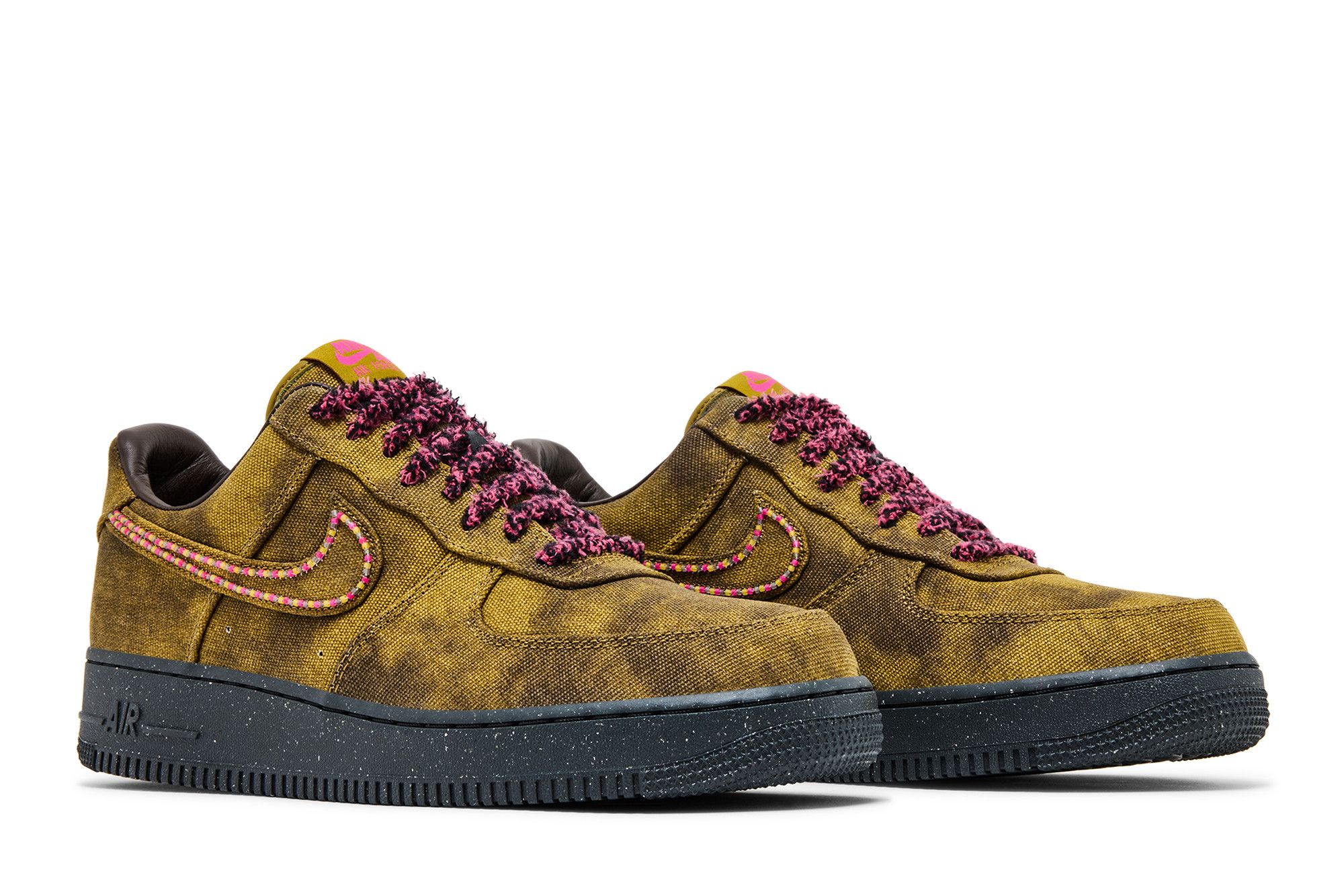 Cheap Nike Air Force 1 Low ''07 QS Boucle Desert Moss Fierce Pink Lelaki/Wanita IO4474-300