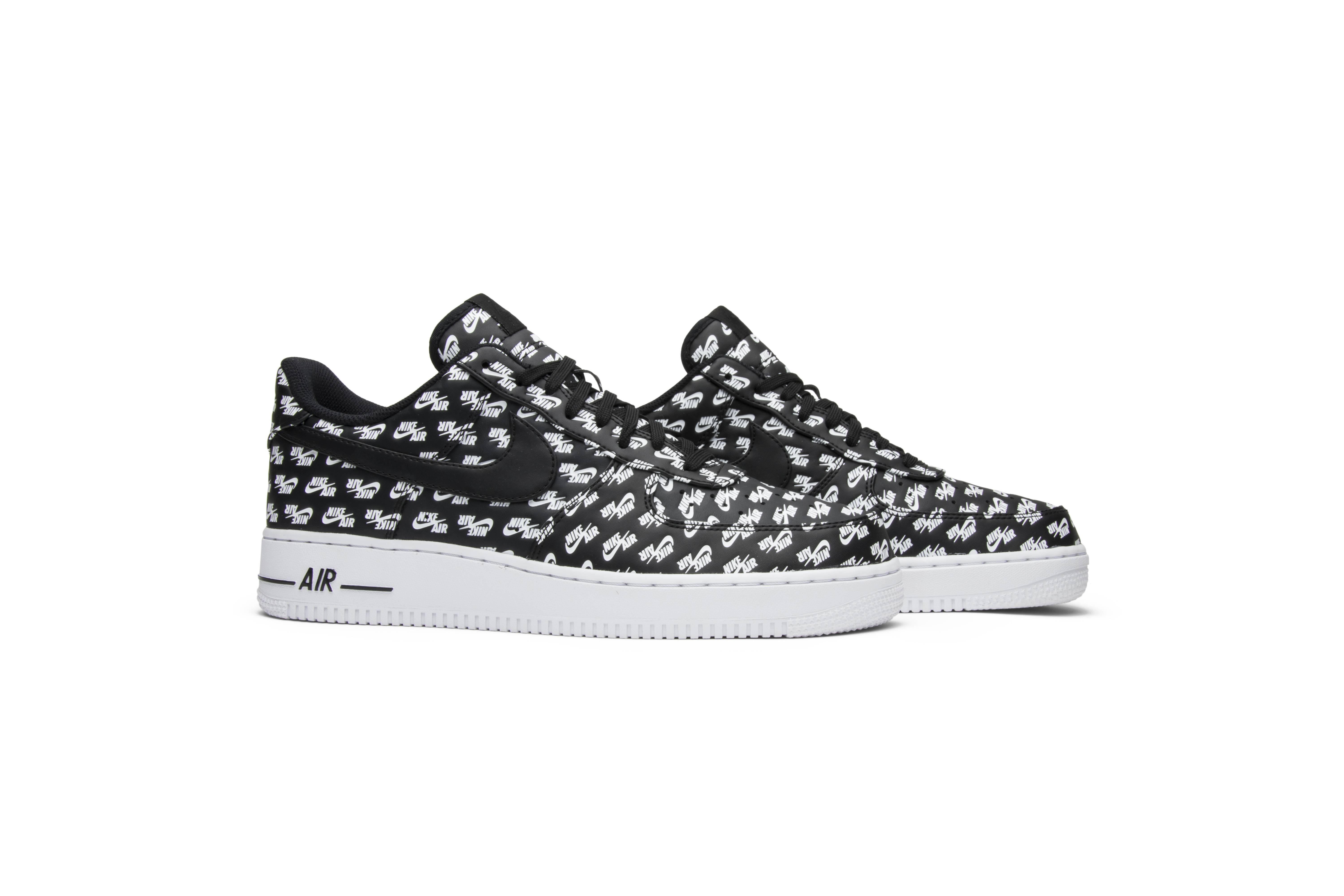 Buy Nike Air Force 1 Low All Over Logo Black AH8462 001 Novelship