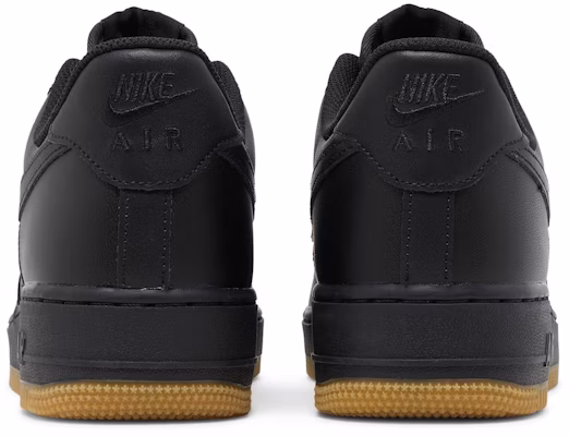 Nike air force 1 2025 low black gum sole