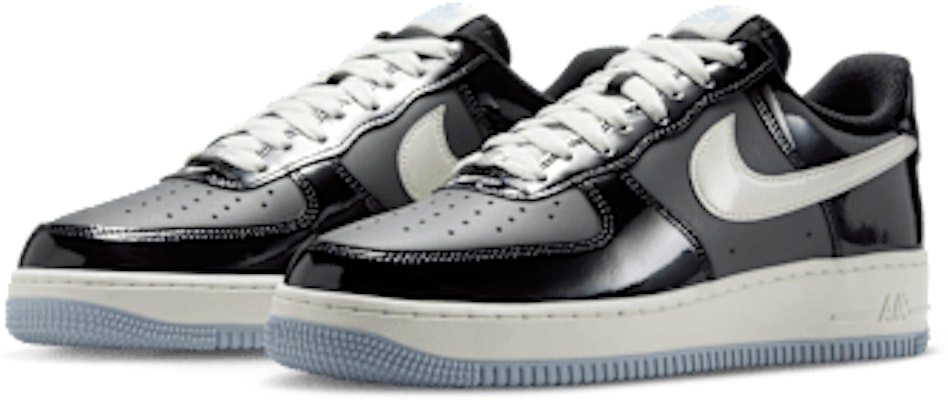 Nike Air Force 1 Low ''Noir Gris Fer Verni'' IB7676-001 Details for Nike Air Force 1 Low ''Noir Gris Fer Verni'' IB7676-001