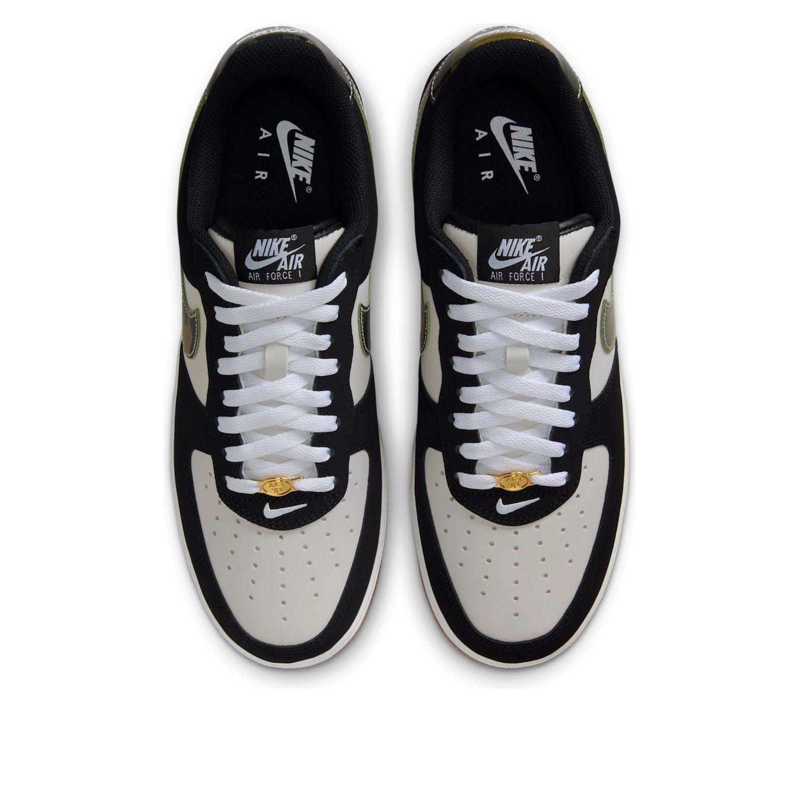 Order 耐克空军一号低帮“黑色漆皮迷彩勾” HQ1967-100