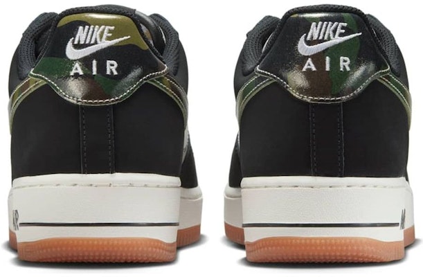 Nike Air Force 1 Low 'Black Patent Camo Swoosh' HQ1967-100 Lookbook Nike Air Force 1 Low 'Black Patent Camo Swoosh' HQ1967-100