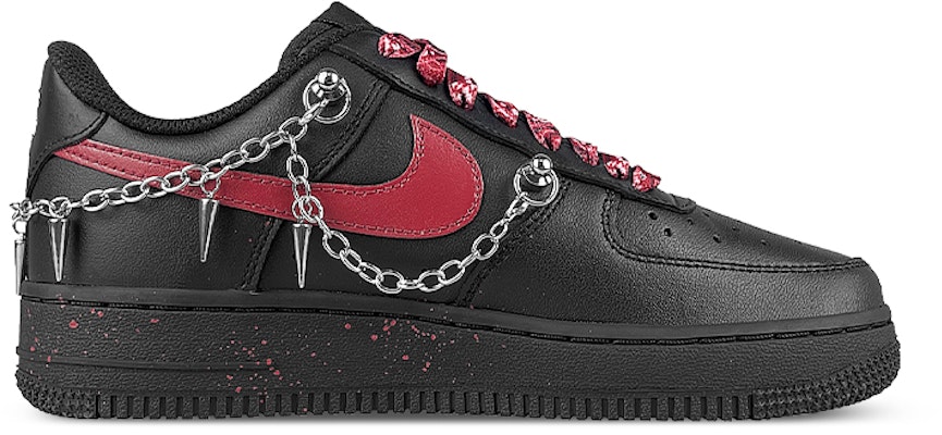 Nike Air Force 1 Low 'Samurai Hitam - Punk Rivet Chain NANA' CW2288-001-457678 Lookbook Nike Air Force 1 Low 'Samurai Hitam - Punk Rivet Chain NANA' CW2288-001-457678