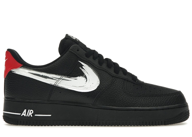nike air force 1 low brushstroke white black