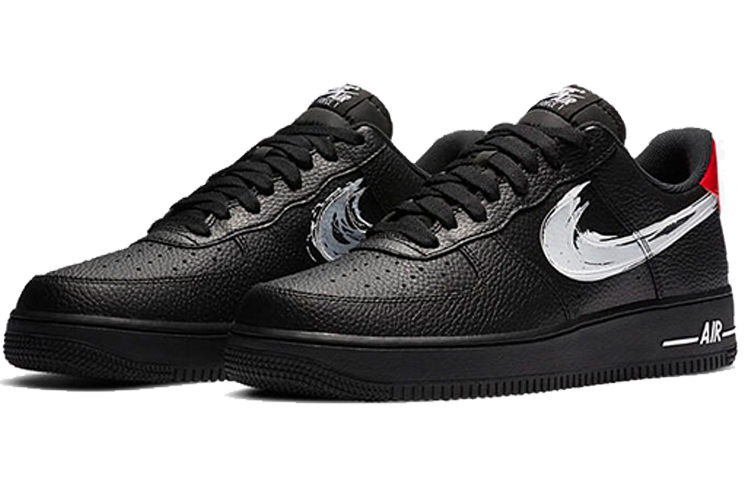 Lookbook Nike Air Force 1 Low 'Brushstroke - Hitam' DA4657-001