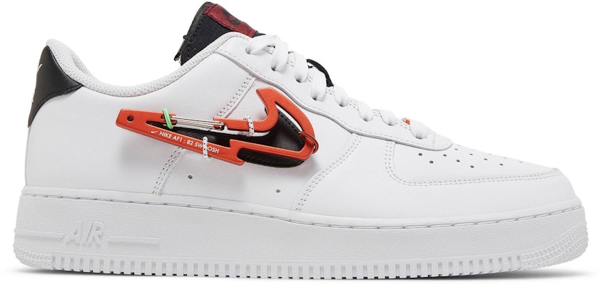 Nike air force one red best sale swoosh