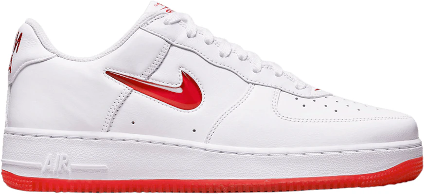 Air force 1 white 2025 university red