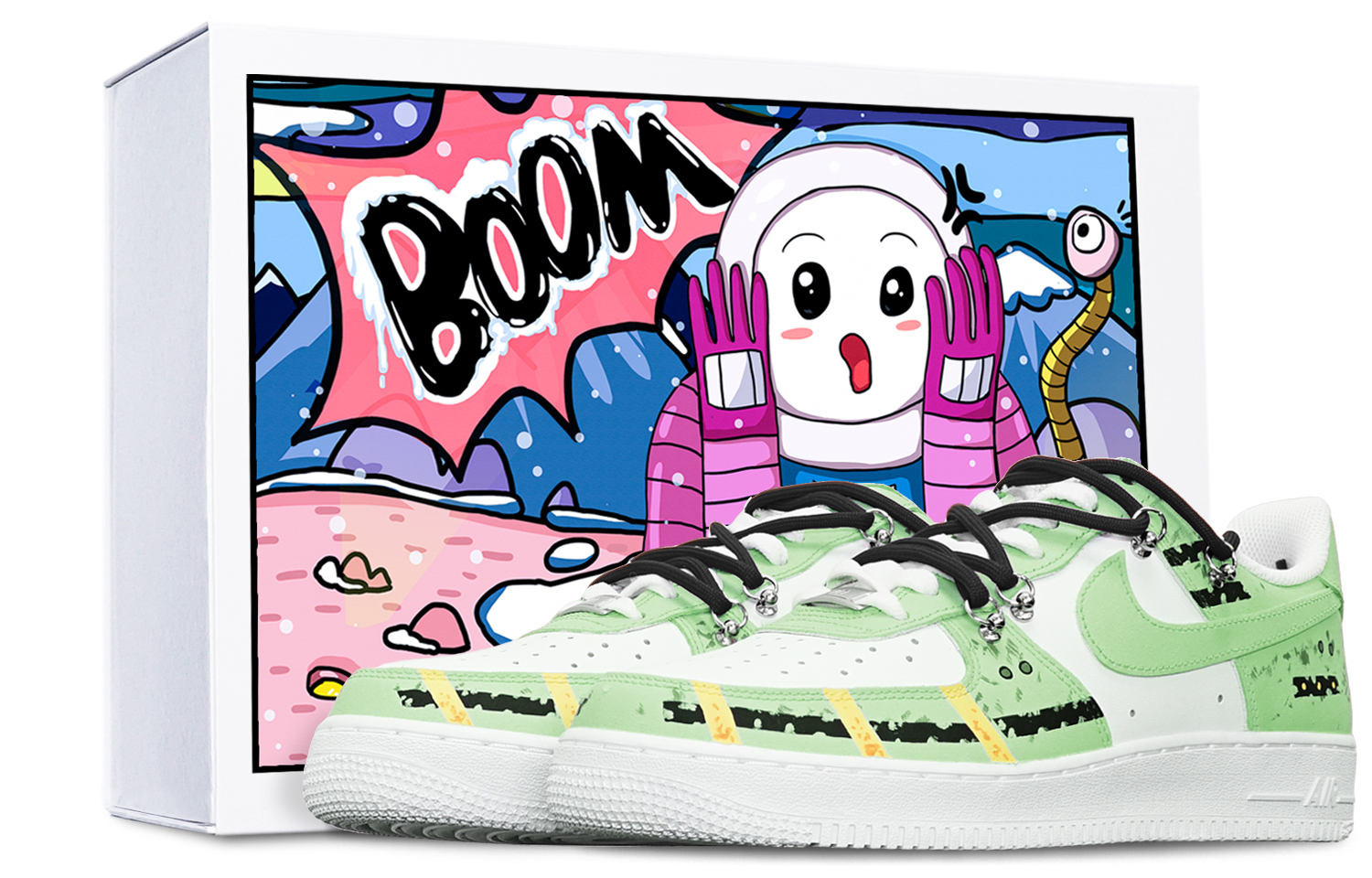 Buy Nike Air Force 1 Rendah 'Cyberpunk Apple Hijau Deconstructed' CW2288-111-459174