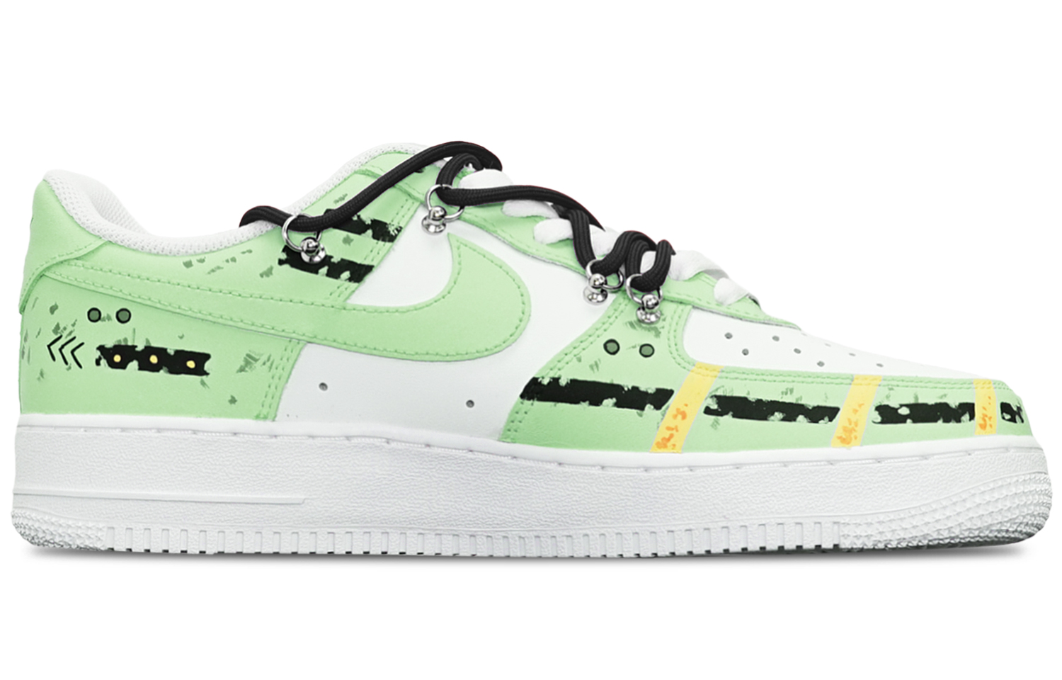 Lookbook Nike Air Force 1 Rendah 'Cyberpunk Apple Hijau Deconstructed' CW2288-111-459174