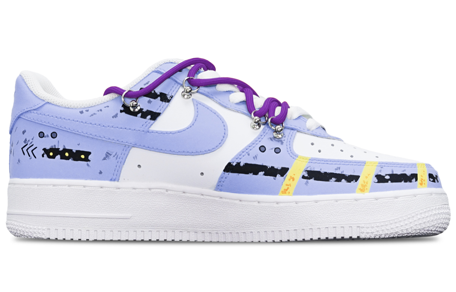 Nike Air Force 1 Low 'Cyberpunk Lavender Deconstructed' 圖 3
