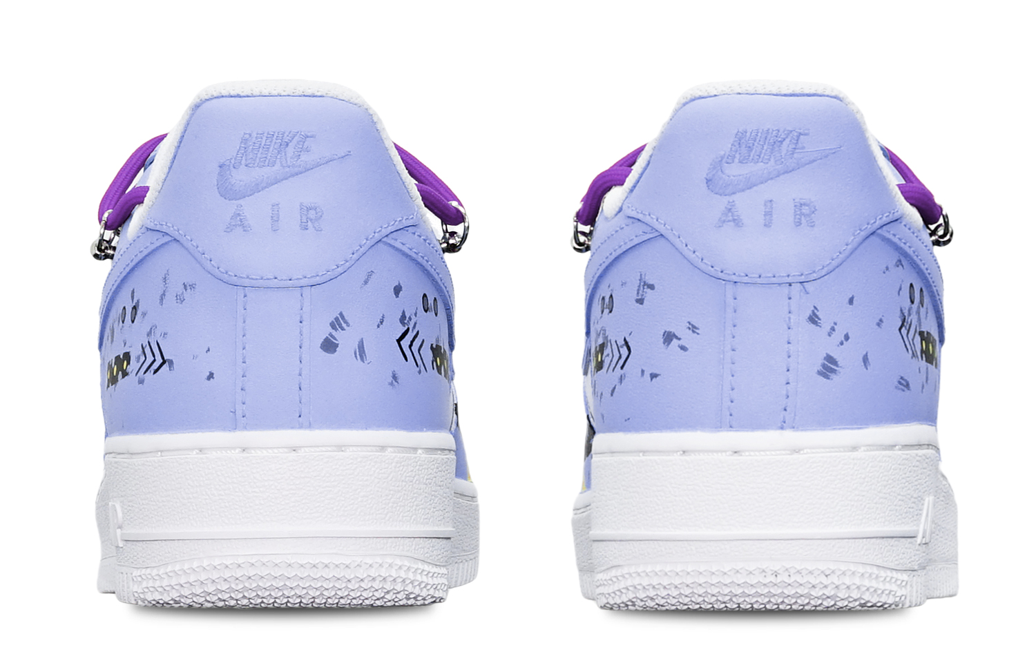 Nike Air Force 1 Low 'Cyberpunk Lavender Deconstructed' 圖 5