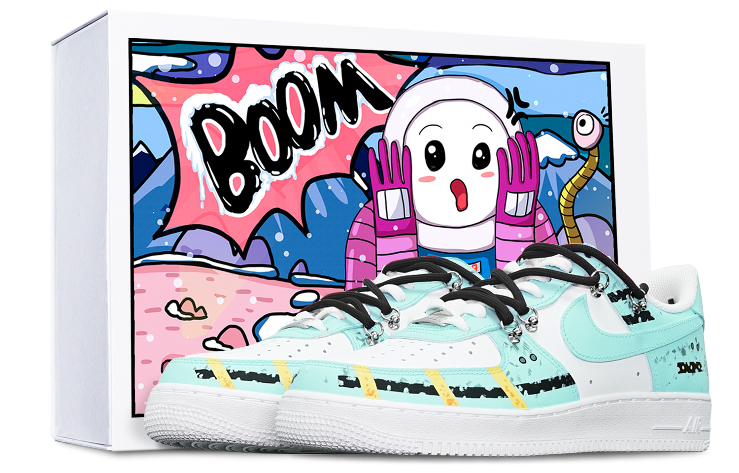 Nike Air Force 1 Low 'Cyberpunk Mint Blue Deconstructed'