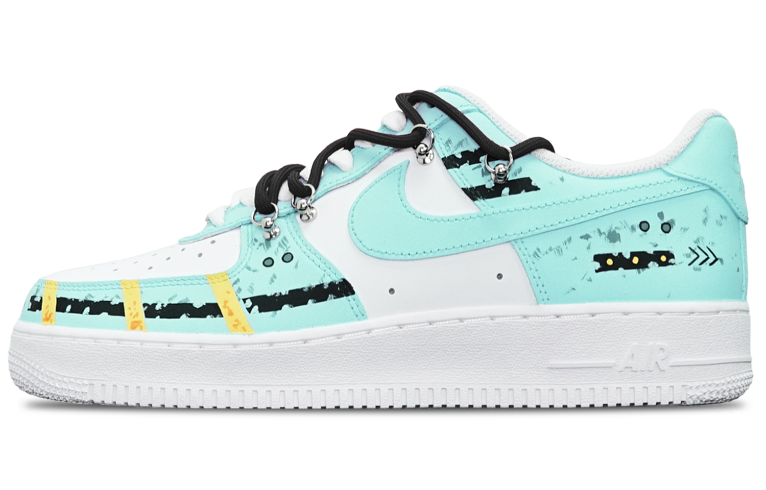 Nike Air Force 1 Low 'Cyberpunk Mint Blue Deconstructed' 圖 2