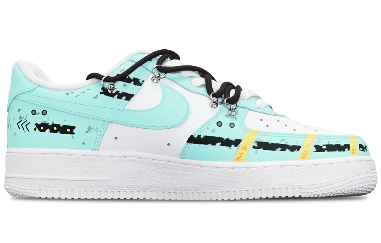 Nike Air Force 1 Low 'Cyberpunk Mint Blue Deconstructed' 圖 3