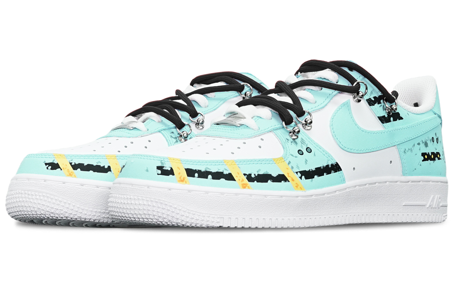 Nike Air Force 1 Low 'Cyberpunk Mint Blue Deconstructed' 圖 4