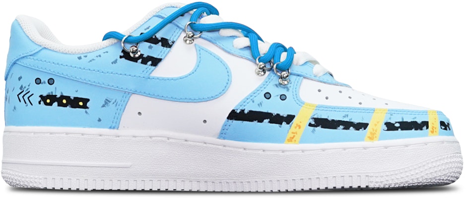 Nike Air Force 1 Low 'Cyberpunk Sapphire Blue Deconstructed' CW2288-111-450573 Lookbook Nike Air Force 1 Low 'Cyberpunk Sapphire Blue Deconstructed' CW2288-111-450573