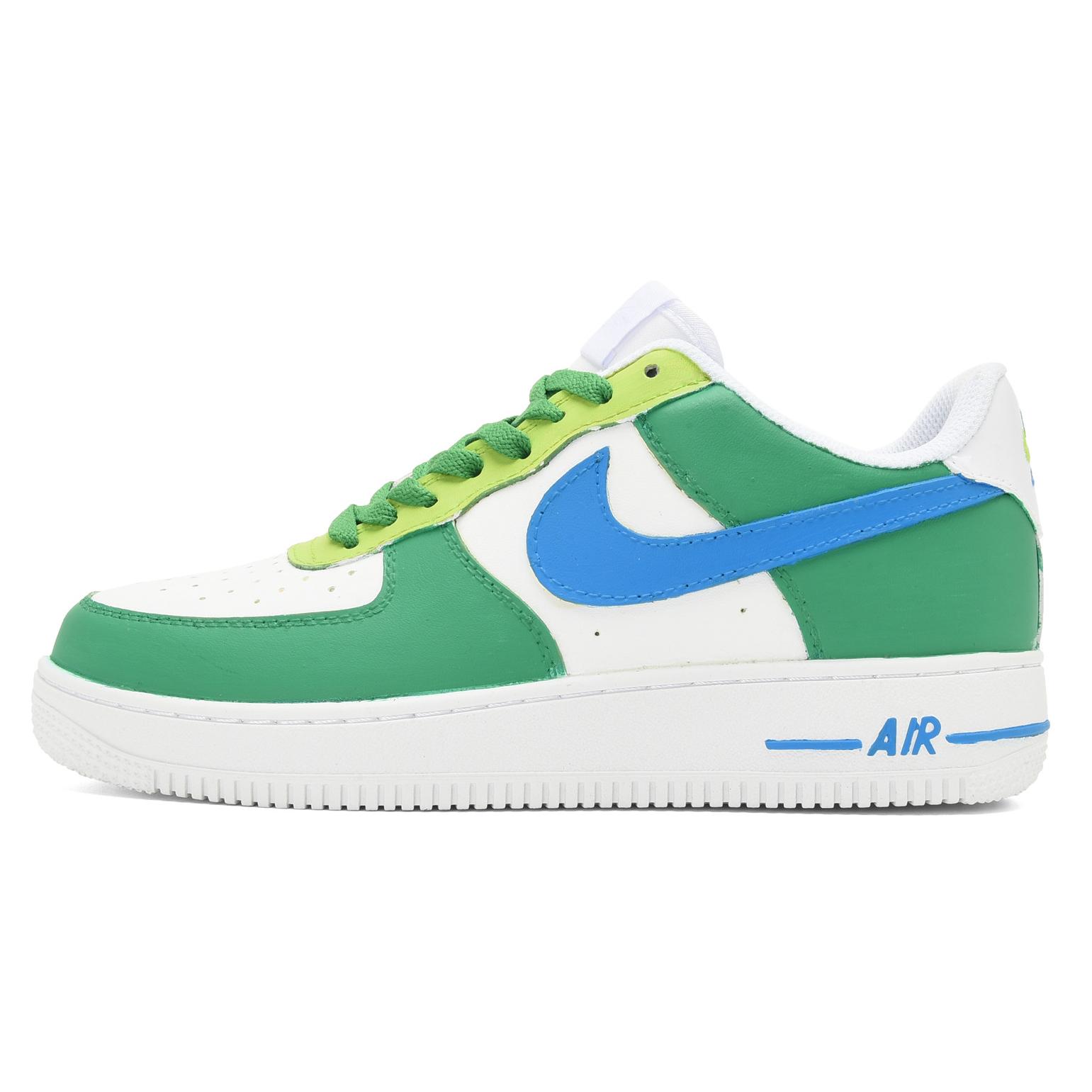 Nike Air Force 1 Low 'Graffiti Hand-Painted Youthful White Green' CW2288-111-486693