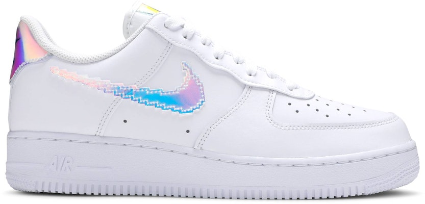 Air force 1 low iridescent swooshes best sale