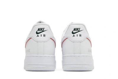 Nike Air Force 1 Low 'Just Do It White Noble Green Metallic Silver University Red' DQ0791-100