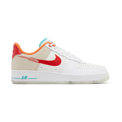 Nike Air Force 1 Low 'Just Do It White Red Teal'
