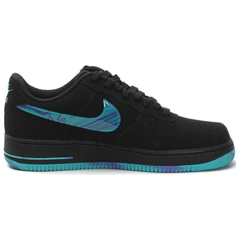 Lookbook ナイキ エアフォース1 ロー "マーブルスウッシュ" ブラック 488298-047