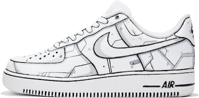 Nike Air Force 1 Low 'Mecha Gundam Pixel Hook' CW2288-111-446710 Nike Air Force 1 Low 'Mecha Gundam Pixel Hook' CW2288-111-446710