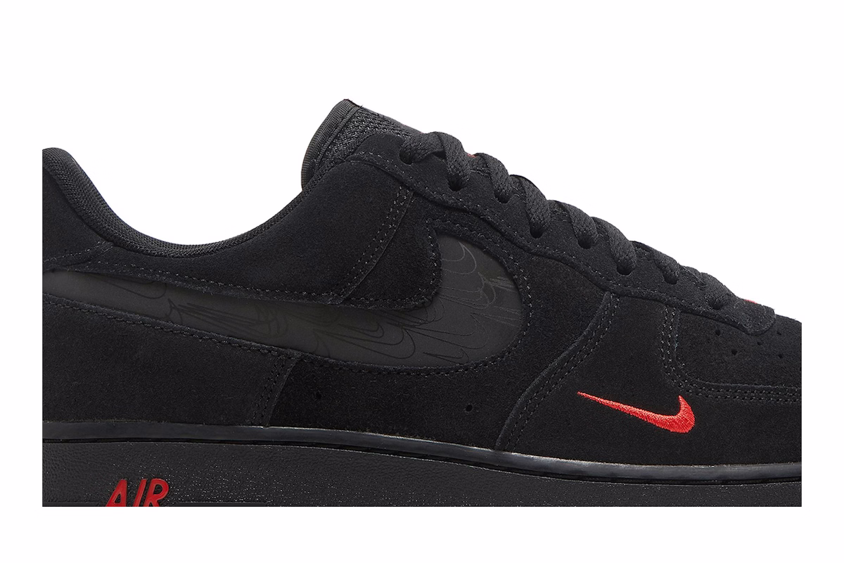 Nike Air Force 1 Low 'Multi-Swoosh Black Orange' DZ4514-001