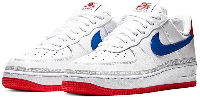 Nike Air Force 1 Low 'Overbranding - White Red Blue' CD7339-100 Lookbook Nike Air Force 1 Low 'Overbranding - White Red Blue' CD7339-100