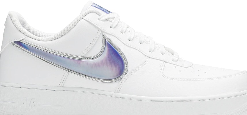 Nike air force sales 1 iridescent swoosh