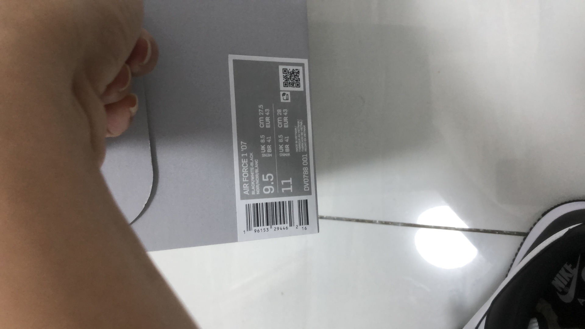 Lookbook Nike Air Force 1 Low 'Panda' Sepatu Hitam Putih Dv0788-081