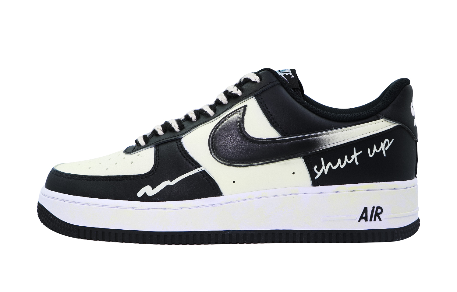 Buy 【訂製球鞋】 Nike Air Force 1 Low "Panda" 空軍熊貓 街頭塗鴉 簡約百搭 低筒 板鞋 男款 黑白