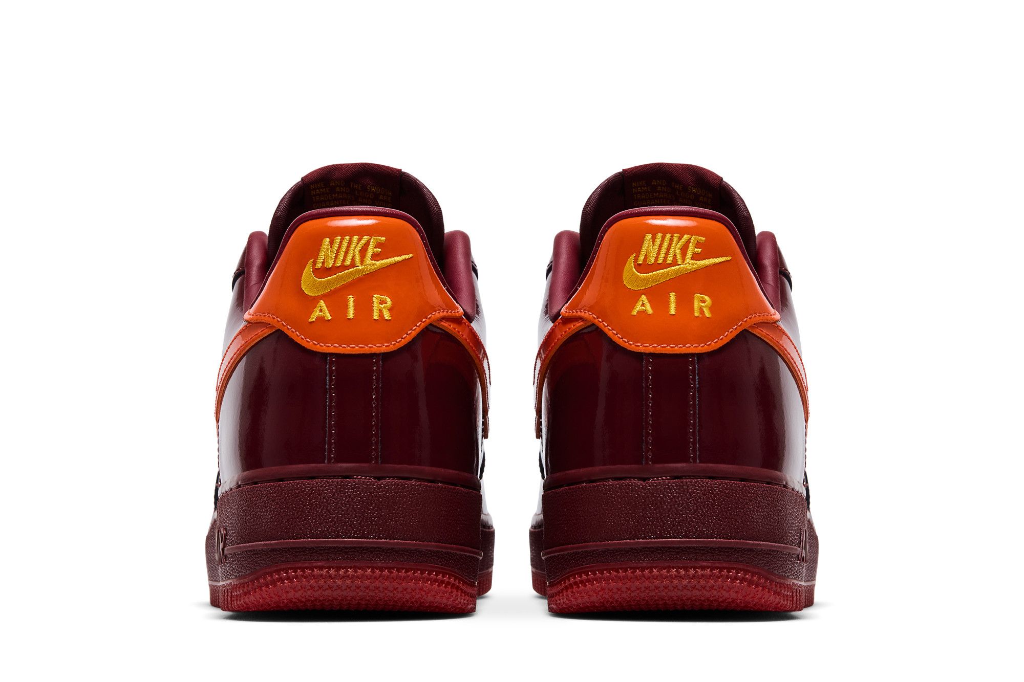 Sizing Nike Air Force 1 Low ''亮面皮革暗紅隊色'' IO4489-601