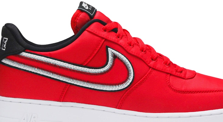 Red air force ones best sale low