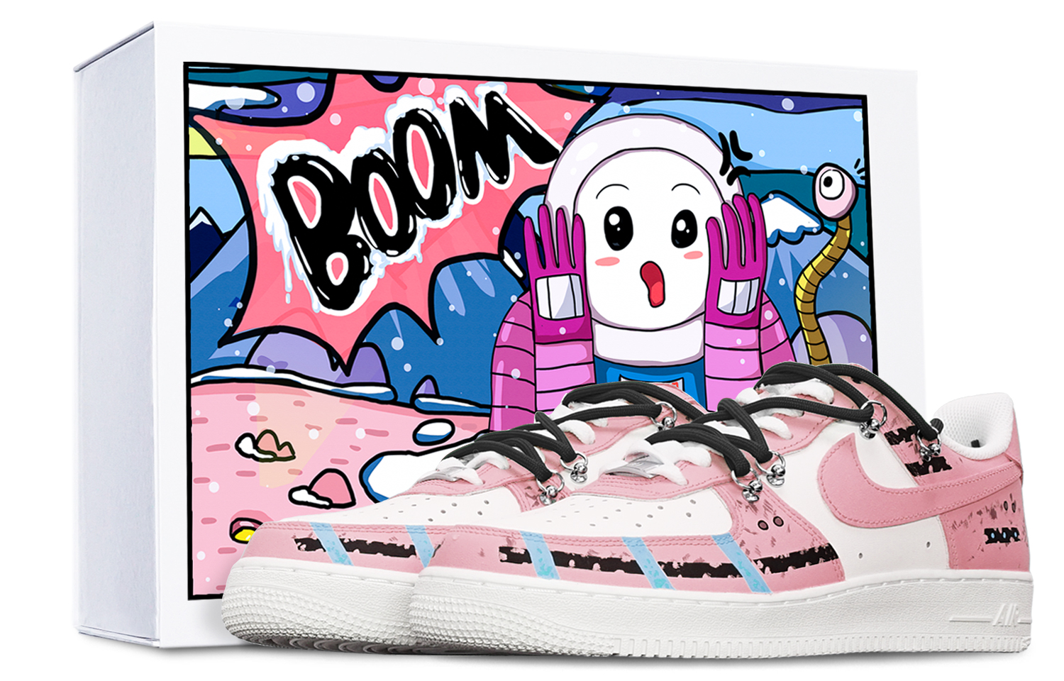 Nike Air Force 1 Low 'Sakura Cyberpunk Deconstructed Pink White' CW2288-111-448156