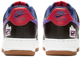 Nike Air Force 1 低筒 平底鞋 男女款 黑紫 涩谷限定版 Shop Nike Air Force 1 低筒 平底鞋 男女款 黑紫 涩谷限定版