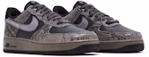 Cheap Nike Air Force 1 Low 'Snakeskin Pack - Off Noir' Kulit Ular Hitam Gelap HF2898-001
