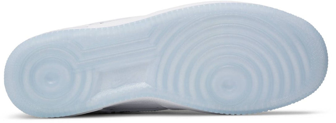 White nikes 2025 with clear bottoms