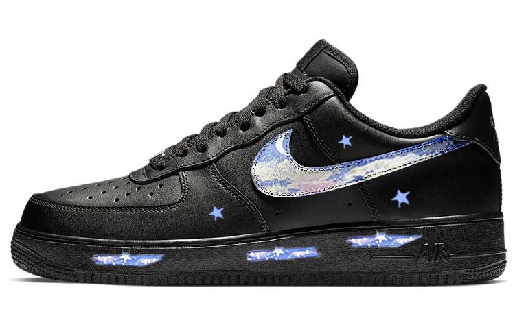nike air force 1 low black blue fury cool grey