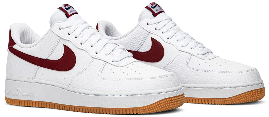 Nike air force 1 2025 red gum