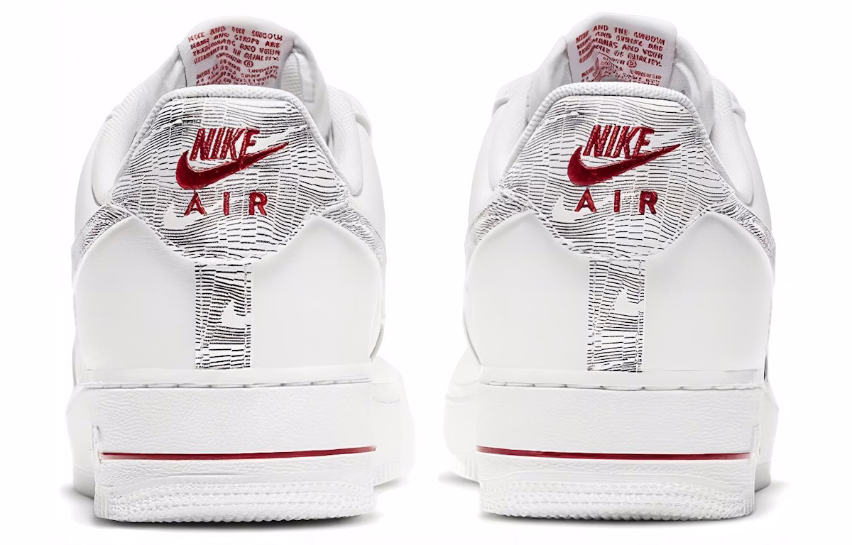 Nike Air Force 1 Low 'Topography Pack - White University Red' DH3941-100