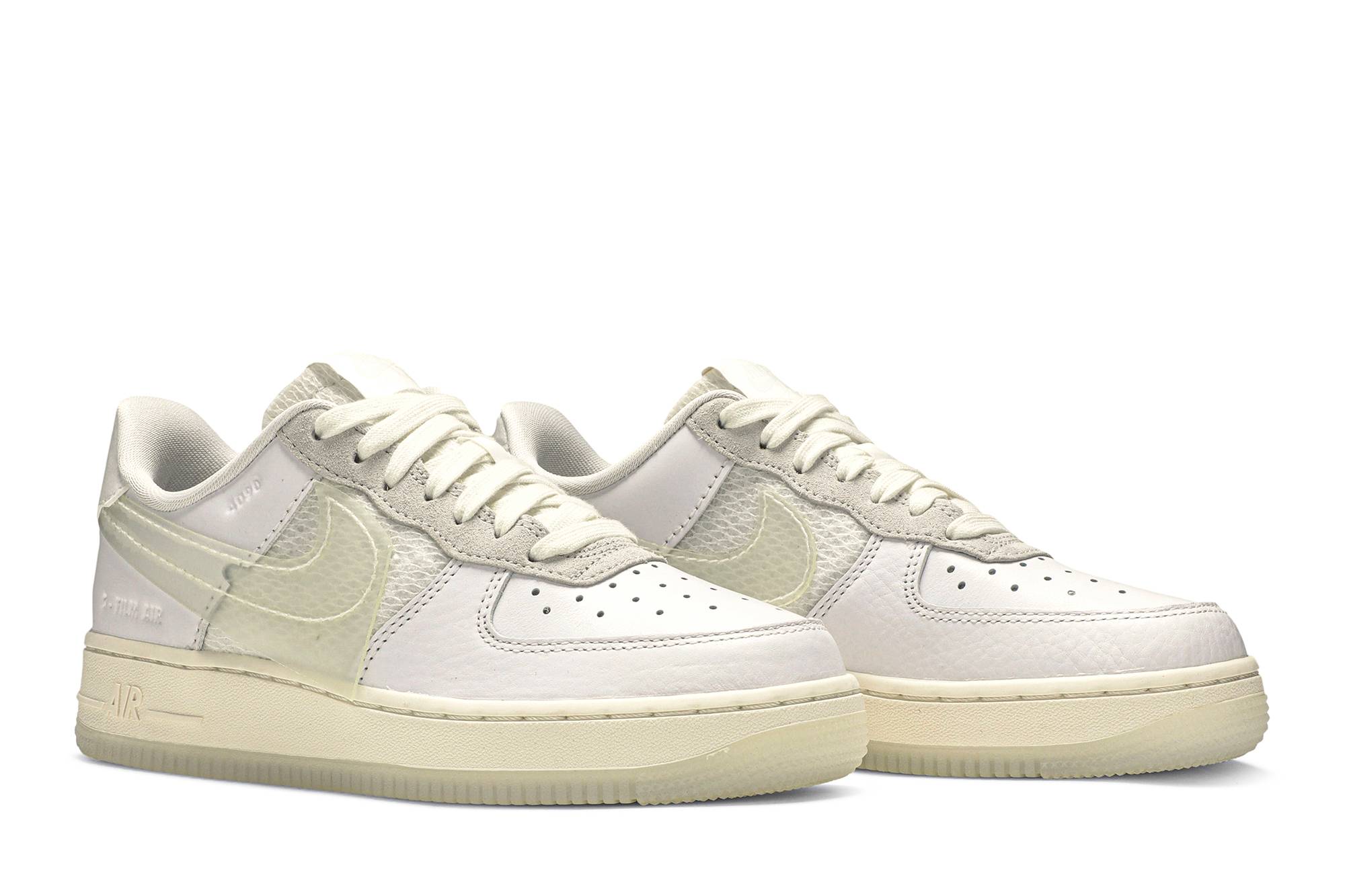 Cheap 耐克空军一号低帮 '透明勾标' CV3040-100