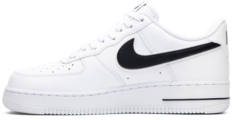 Air force 1 sales white black swoosh